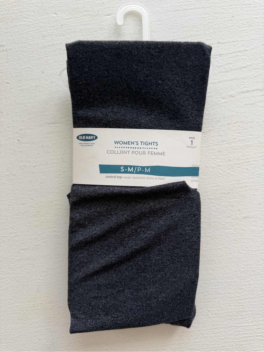 NWT Old Navy Charcoal Grey Control Top Tights S/M